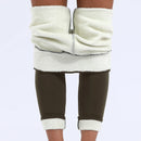 Leggings Femininas de Inverno com Veludo e Elasticidade, Cintura Alta e Térmicas / Calças Leggings Femininas Casuais Grossas de Inverno