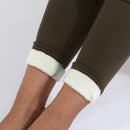 Leggings Femininas de Inverno com Veludo e Elasticidade, Cintura Alta e Térmicas / Calças Leggings Femininas Casuais Grossas de Inverno