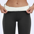 Leggings Femininas de Inverno com Veludo e Elasticidade, Cintura Alta e Térmicas / Calças Leggings Femininas Casuais Grossas de Inverno