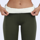 Leggings Femininas de Inverno com Veludo e Elasticidade, Cintura Alta e Térmicas / Calças Leggings Femininas Casuais Grossas de Inverno