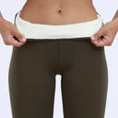 Leggings Femininas de Inverno com Veludo e Elasticidade, Cintura Alta e Térmicas / Calças Leggings Femininas Casuais Grossas de Inverno