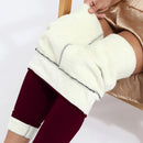 Leggings Femininas de Inverno com Veludo e Elasticidade, Cintura Alta e Térmicas / Calças Leggings Femininas Casuais Grossas de Inverno